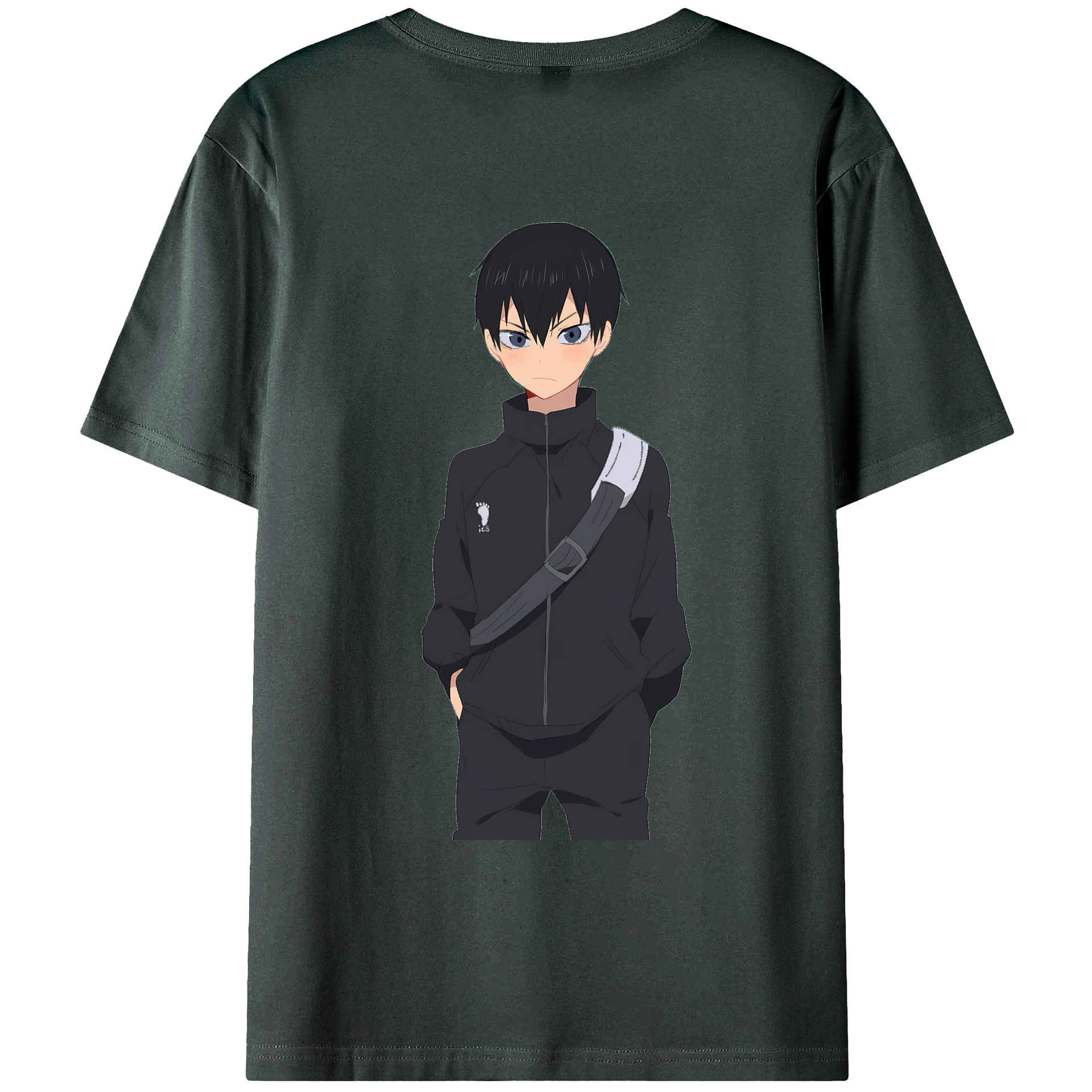 （画像用） ハイキュー!! Haikyu!! 綿100％ メンズ半袖Tシャツ（バックプリント） 通気性